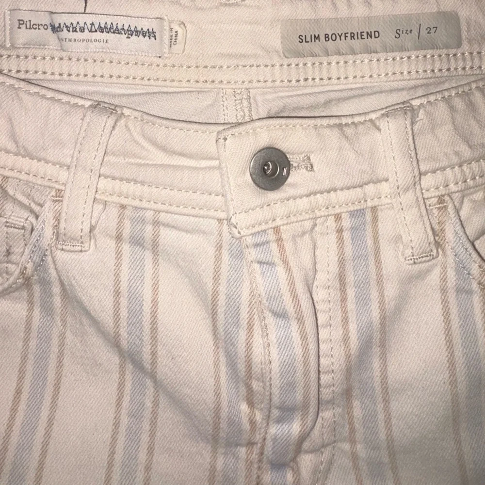 Anthropologie Pilcro & Letterpress Slim Boyfriend Striped Shorts size 27 - Picture 4 of 6